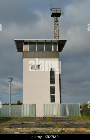 Commander's Tower, memorial divisione tedesca, Marien primavera, Sassonia-Anhalt, Germania, Kommandantenturm, Gedenkstaette Deutsche Teilung, Marienborn, Sa Foto Stock