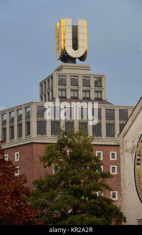 Dortmund U, Leonie Reygers terrazza, Dortmund, Renania settentrionale-Vestfalia, Germania, Dortmunder U, Leonie-Reygers-Terrasse, Nordrhein-Westfalen, Deutschland Foto Stock