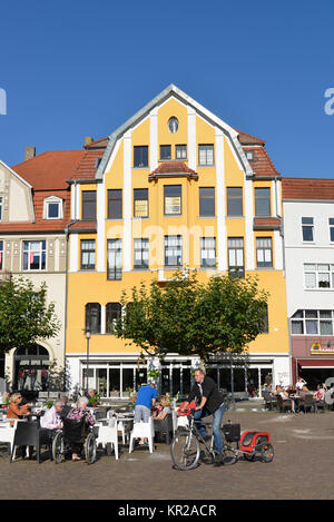 Il mercato vecchio di Herford, Renania settentrionale-Vestfalia, Germania, Alter Markt, Nordrhein-Westfalen, Deutschland Foto Stock