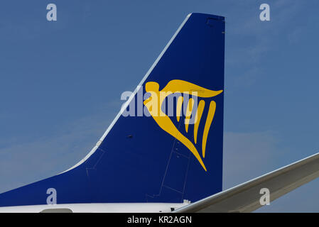 RyanAir in aereo aeroporto di Colonia / Bonn, Renania settentrionale-Vestfalia, Germania, Ryanair, Flugzeug Flughafen Koeln / Bonn, Renania settentrionale-Vestfalia, Deutschla Foto Stock