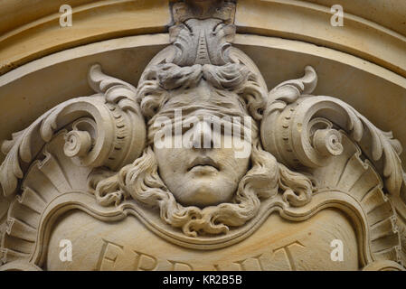 Giustizia, Corte distrettuale, District Court place, Charlottenburg di Berlino, Germania, Justitia, Amtsgericht, Amtsgerichtsplatz, Deutschland Foto Stock