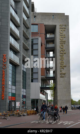 Openbare Bibliotheek Amsterdam, Oosterdokskade, Amsterdam, Paesi Bassi, Niederlande Foto Stock