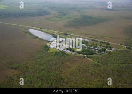 Antenna della Ernest F. Coe Visitor Center, Everglades National Park, Foto Stock