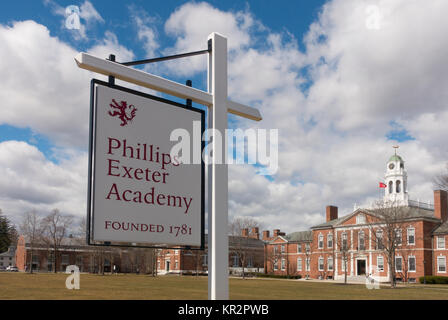 Phillips Exeter Academy Exeter NH Foto Stock