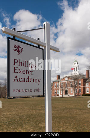 Phillips Exeter Academy Exeter NH Foto Stock