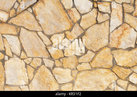 Bugnato sulla parete, ashlaring Foto Stock