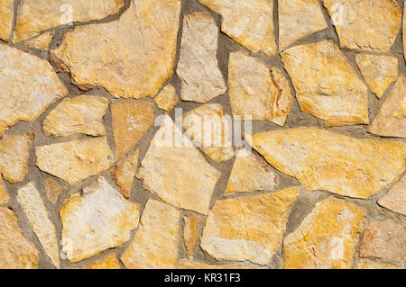 Bugnato sulla parete, ashlaring Foto Stock