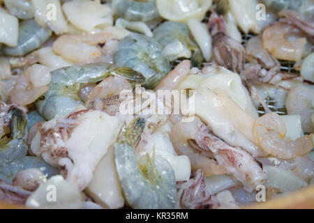 Fritto misto di pesce Foto Stock