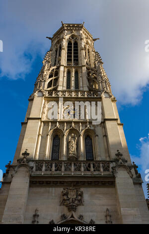 Campanile di Saint Germain l'Auxerrois Chiesa Parigi Francia Foto Stock