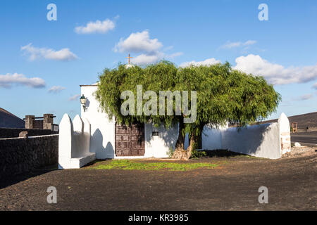 Nella piccola cappella in area rurale di u200BU200bla geria a Lanzarote Foto Stock