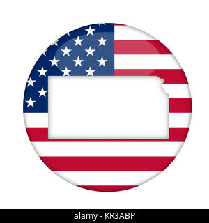 Kansas State of America il badge Foto Stock