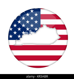 Stato del Kentucky d'America badge Foto Stock