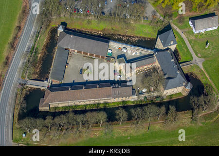 Burg Kemnade, Haus Kemnade, Wasserschloss, Veranstaltungsort für Bochum, Wassergraben, Hattingen, Ruhrgebiet, Nordrhein-Westfalen, Deutschland, Witten Foto Stock