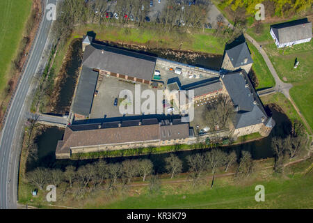 Burg Kemnade, Haus Kemnade, Wasserschloss, Veranstaltungsort für Bochum, Wassergraben, Hattingen, Ruhrgebiet, Nordrhein-Westfalen, Deutschland, Witten Foto Stock