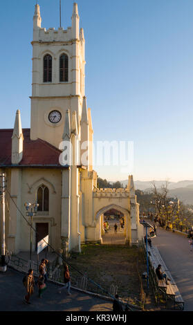 La Chiesa di Cristo in Shimla, la seconda più antica chiesa in India del Nord Foto Stock