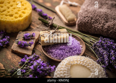 Oggetti di igiene Foto Stock