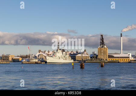 Peder Skram a Nyholm, Porto di Copenhagen, Danimarca Foto Stock