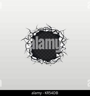 Rotto lo sfondo in metallo Illustrazione Vettoriale