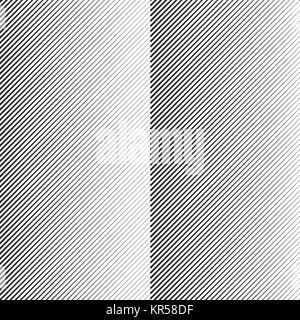 Strisce sullo sfondo dei mezzitoni. Nero a linee diagonali che rende un gradiente. Illustrazione Vettoriale