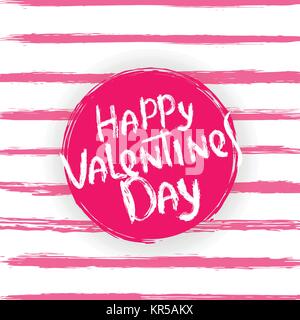 Happy valentines day card Illustrazione Vettoriale