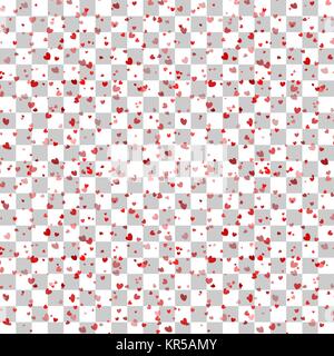 Valentines Day card coriandoli Illustrazione Vettoriale