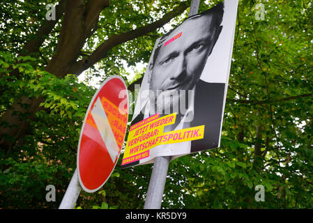 FDP cartellone elettorale delle elezioni parlamentari del 2017, FDP-Wahlplakat zur Bundestagswahl 2017 Foto Stock