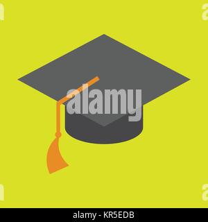 Semplice cappuccio di graduazione illustrazione vettoriale Graphic Design Illustrazione Vettoriale