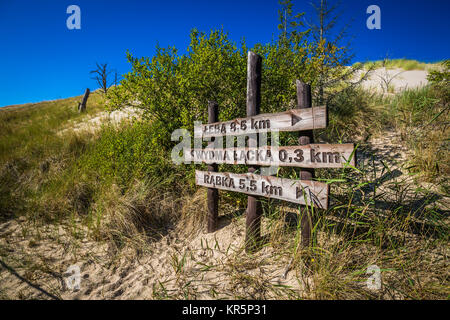 Le dune del Parco Nazionale di Slowinski in Polonia Foto Stock