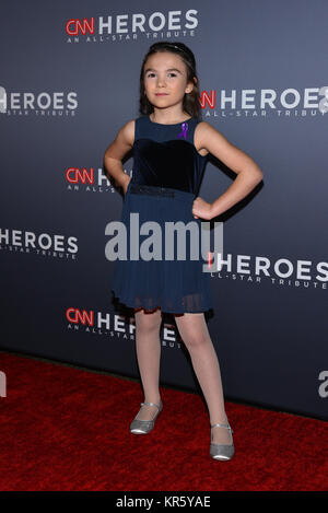 La città di New York, Stati Uniti d'America. 17 dicembre, 2017. Brooklynn Principe assiste CNN Heroes 2017 presso il Museo Americano di Storia Naturale il 17 dicembre 2017 nella città di New York. Credito: Erik Pendzich/Alamy Live News Foto Stock