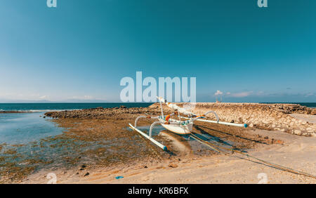 Barca catamarano, Bali Indonesia Foto Stock