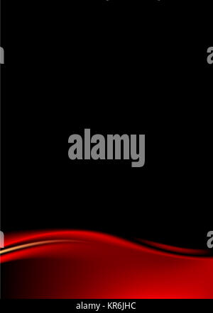Fase rossa tendina su sfondo nero Foto Stock