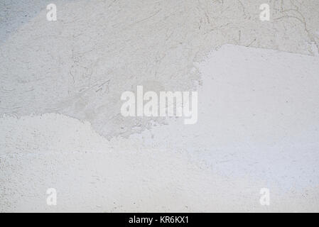 Bianco e grigio a unirsi nella parete texture di calcestruzzo. Rendere piana di parete Foto Stock