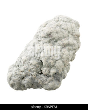 Magnesite (MgCO3) dall'Africa isolati su sfondo bianco Foto Stock