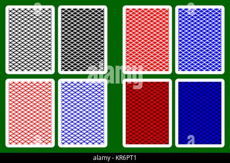 Carta da Gioco Torna Designs - quattro-stella pattern, set di vettore, Illustrazione Vettoriale