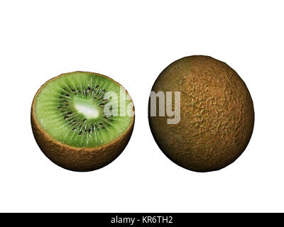 Kiwi tagliato esentati Foto Stock