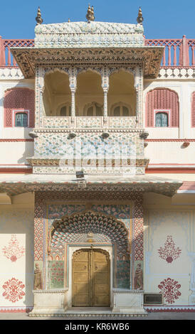 Dettaglio della città di Jaipur Palace, Rajasthan, India Foto Stock