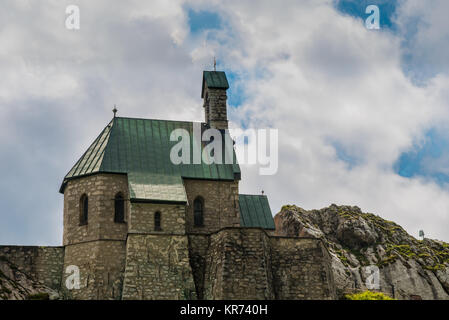 La chiesa sul Wendelstein Foto Stock