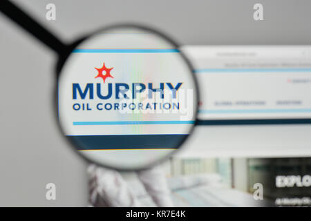 Milano, Italia - 1 Novembre 2017: Murphy Oil logo sulla homepage del sito web. Foto Stock