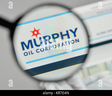 Milano, Italia - 1 Novembre 2017: Murphy Oil logo sulla homepage del sito web. Foto Stock