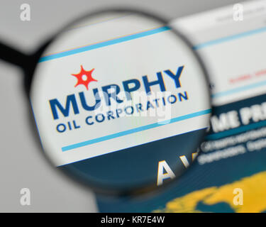 Milano, Italia - 1 Novembre 2017: Murphy Oil logo sulla homepage del sito web. Foto Stock