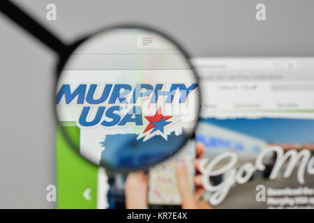 Milano, Italia - 1 Novembre 2017: Murphy USA logo sulla homepage del sito web. Foto Stock