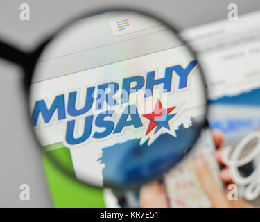 Milano, Italia - 1 Novembre 2017: Murphy USA logo sulla homepage del sito web. Foto Stock