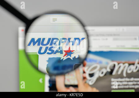 Milano, Italia - 1 Novembre 2017: Murphy USA logo sulla homepage del sito web. Foto Stock