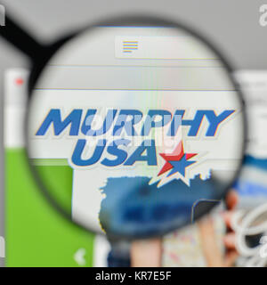 Milano, Italia - 1 Novembre 2017: Murphy USA logo sulla homepage del sito web. Foto Stock