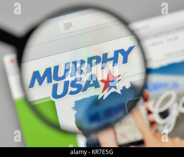 Milano, Italia - 1 Novembre 2017: Murphy USA logo sulla homepage del sito web. Foto Stock