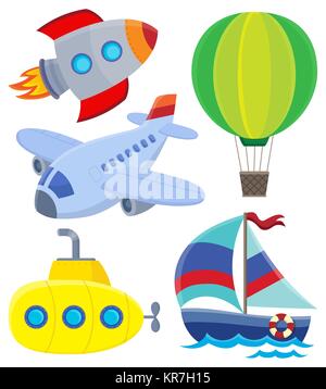 Tema di trasporto raccolta 1 Foto Stock