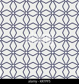 Motivo giapponese. Texture punteggiata. Modello senza giunture. Sfondo astratti. Tradizionali asiatici ornamento. Per la decorazione o la stampa su tessuto. Riempimenti. Illustrazione Vettoriale