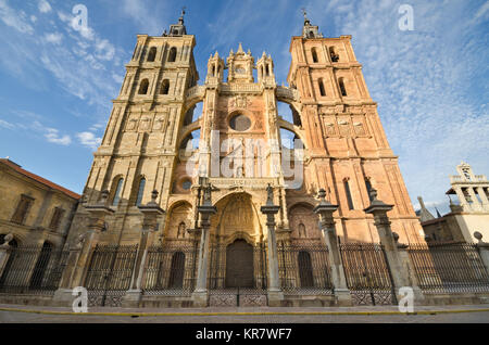Cattedrale di Astorga, provincia di León, Castilla y Leon, Spagna. Foto Stock