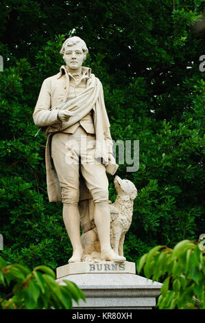 Robert Burns statua, Ballarat, Victoria, Australia Foto Stock