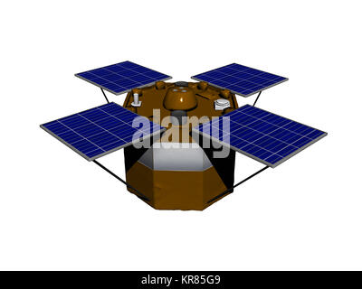 Satellitare opzionale con celle solari Foto Stock